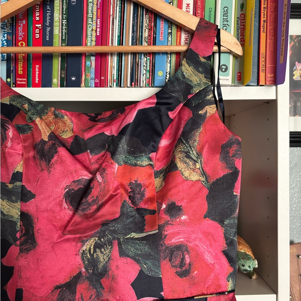 Jovani Navy Floral Dress